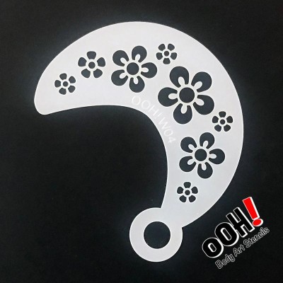 Ooh Body Art Stencil Wrap Flower  Ooh Body Art Stencil Wrap Flower